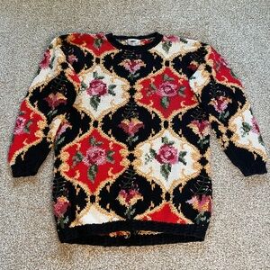 Vintage Crystal Kobe Knit Sweater, Size Large